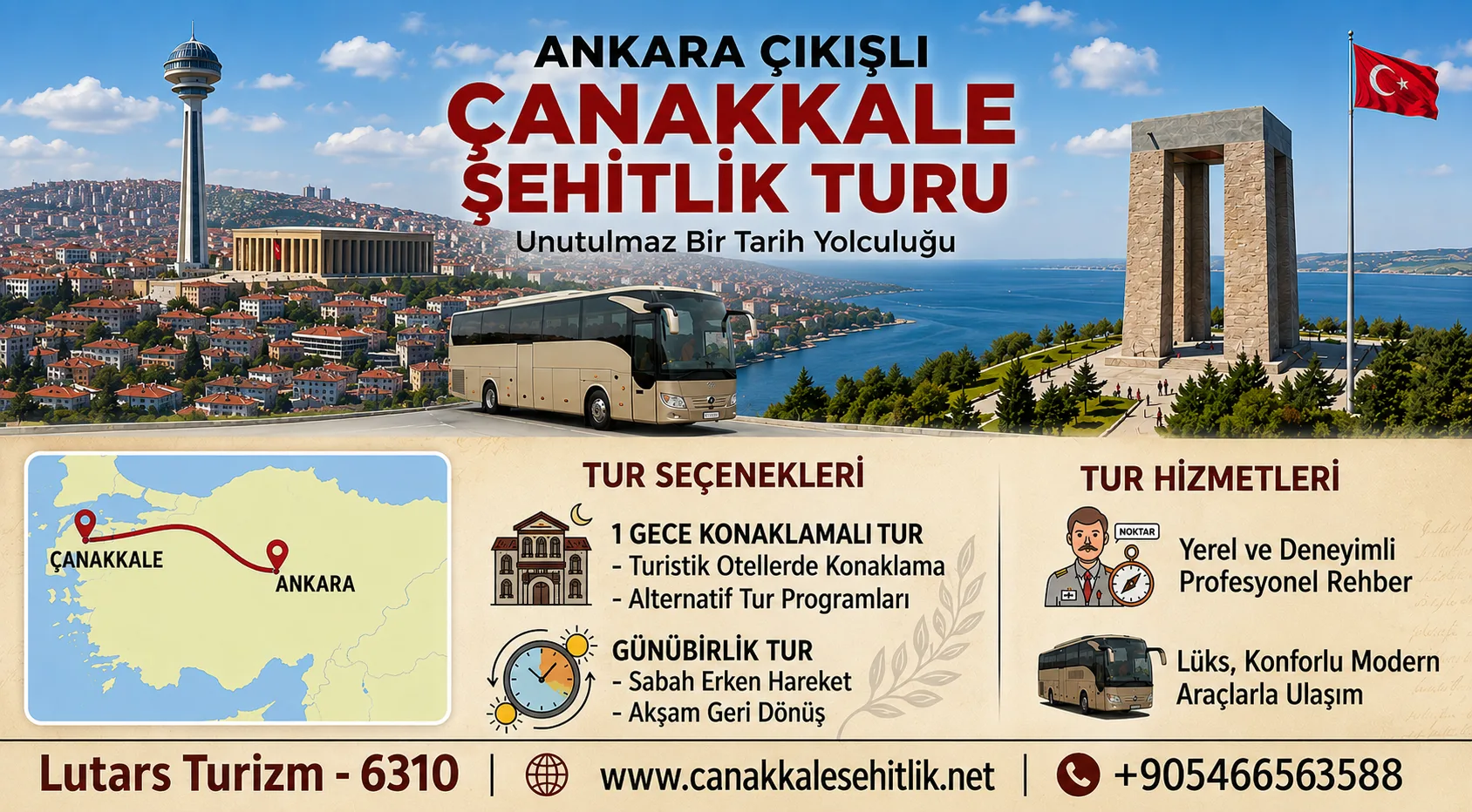 Ankara'dan Çanakkale Turları